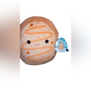 NWT Tadd the Pumpkin 🎃 Donut 🍩 Squishmallow RARE Silver Tag 11"